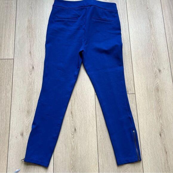 Anthropologie Essential Slim Knit Pants Trousers Cobalt Royal Blue Size 10 - Picture 12 of 15